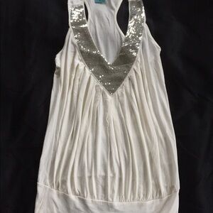 Tank top with sequin detail